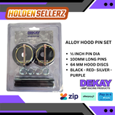 Alloy Hood Pins 1/2 Inch